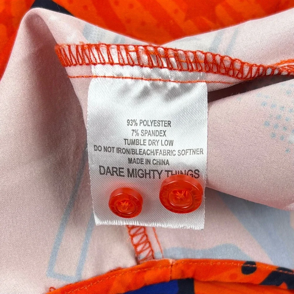 RSVLTS x MLBPA Texas Baseball Shirt Men's 2XL Orange KunuFlex Astros Rangers AOP - Picture 6 of 9